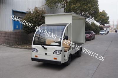 China 48V Battery Power Flatbed Delivery Truck , Electric Cargo Truck With Semi Convertible Cab for sale