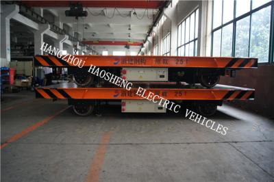 China DC 48V Voltage Railroad Flatcar , 25 Tons Rail Trailer Steel Transportation for sale