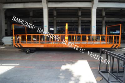 China Fixed Flatbed Multi Purpose Trailer Yellow 10 Tons Load  For Workshop PT-10 for sale