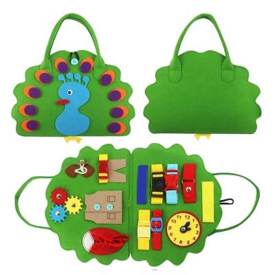 China New Eco-friendly Material Interactive Toy Peacock Education Board Fashion Toy Supplier for sale