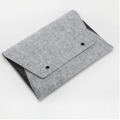 China Felt Laptop Accessories Felt Envelope Bag Felt Computer Bag Dark Gray for sale