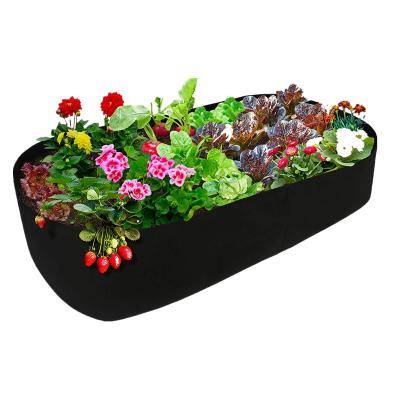 China Custom Multifunctional Plant Growth Garden Plant Felt Planting Bag Square Plant Basin for sale