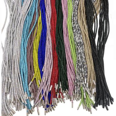 China S528 Round Fashion Rhinestone Rope Strings 120cm Diamond Crystal Rope Hoodies Cords for sale