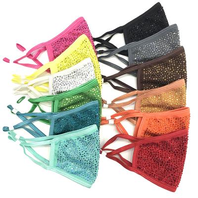 China Bling Spring Colors Reusable Party Facemask S472 Cotton Breathable Custom Facemask for sale