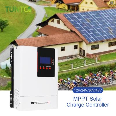 China New mppt 12v/24v/36v/48v solar system 30A 40A 50A 60A 80A 100A 120A MPPT solar charge controller / charger controller 2022 TUNTO for sale