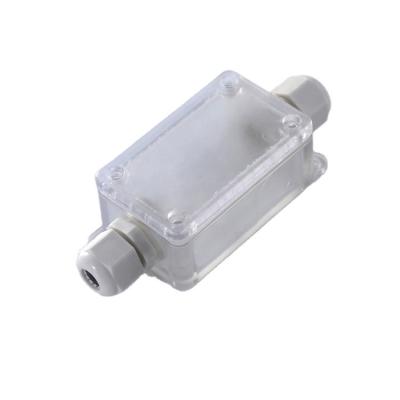 China Waterproof Terminal Block Cable Box Junction Color IP68 Clear Electronic Equipment Junction Box 2 Hole Outdoor/Indoor Waterproof 2 Way for sale