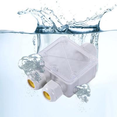 China Comp. elect. OEM Hardware Clear 3 Way IP68 Outdoor Electronic Plastic Waterproof Large Junction Box Underground Waterproof Connect Junction Boxes IP68 for sale