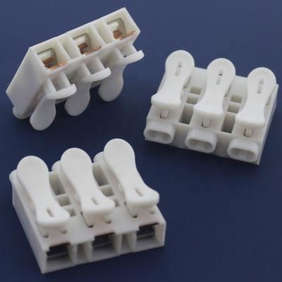 China Automotive Electrical Cable Connecting Plastic Terminal Block Screwless Splice Quick Push Type Electrical Wire Connector for sale