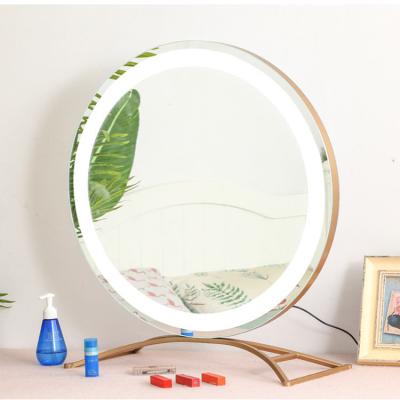 China Modern Makeup Mirror With LED Light For Vanity Girl Illuminated Cosmetic Mirror Hollywood Frameless Makeup Lighting for sale