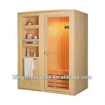 China Modern Wooden Computer Control Panel Mini Sauna Room Dry House For 2 Person for sale