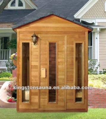 China Waterproof Outdoor Traditional Computer Control Panel Sauna Cabin Room With Pillow for sale