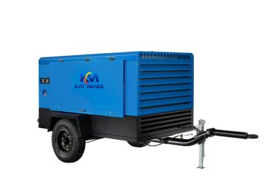 China Compressor de ar azul da cor 185 CFM, compressor de ar diesel industrial personalizado à venda