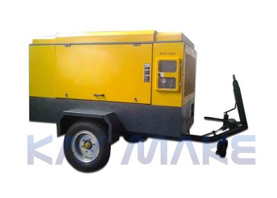 China Blast Hole Drilling​ Portable Diesel Air Compressor Oil Lubricated 14-21 Bar Pressure for sale