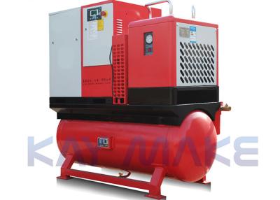 China Lubricated Portable Air Compressor With Air Tank Ground Installation Type for sale