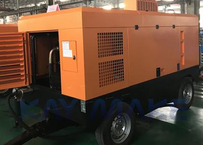 China Easy To Move Diesel Powered Air Compressor , 90 CFM Portable Air Compressor for sale