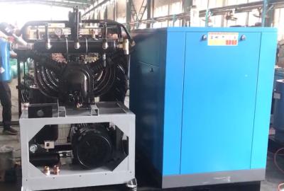 China 75KW Screw booster Air Compressor With automatic Control System for PET for sale