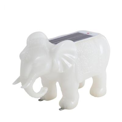 China Garden Solar Powered Garden Hotel Elephant Decorative Lamp for sale