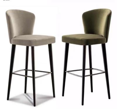 China Modern PU Bar Stool Bar Furniture Set 2020 Recommended Elegant Leather Paint Seat Metal Favorable Product Reasonable Prices for sale