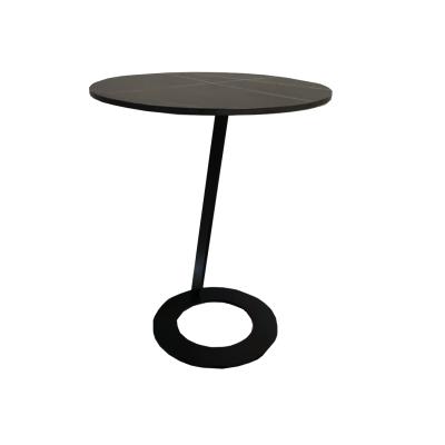 China (Size) 2021 New Design Adjustable Round Side Table Stone Metal Center Table Home Furniture Modern Clumped Top End Table For Living Furnishing Hot for sale