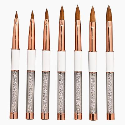 China Kolinsky Good Quality Hair NAIL Cosmetic Makeup Nail Art Acrylic Brush For Girls Beaut for sale