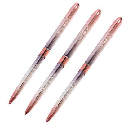 China Custom Aluminum NAIL Advanced Technology Handle Nail Art Tool Kolinsky Acrylic Nail Brush for sale