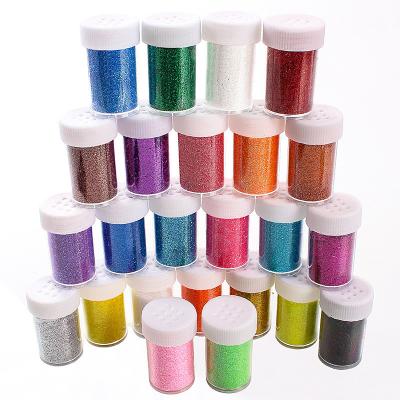 China Solid State Do Not Float Acrylic UV Art Glitter Gel Design Manicure Accessories Decoration Glitter Dust Powder Hotop Powder 24 Pots Nail Paillette for sale