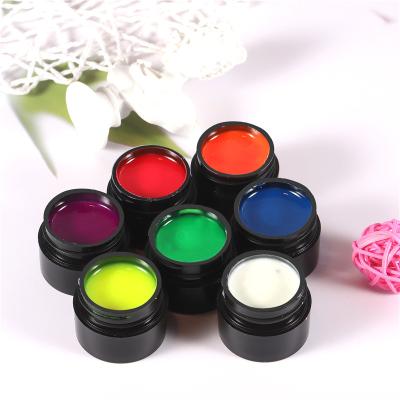 China Easy Apply New 7Colors Nail Art Luminous Drawing Gel Line Spider Nail UV Gel Elastic Paint Polish Set Fairy UV Nail Glue Gel Polish for sale