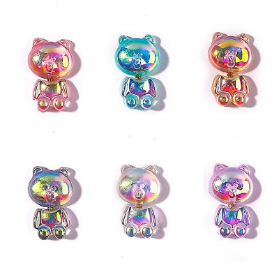 China Cute Bear Nail Art Decorative Diamond Nail Art Rotation Shape Cartoon Nail Jewelry Manicure Accessories Home Or Salon for sale