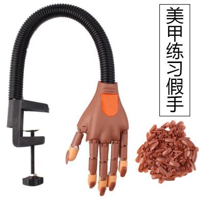 China Professional Prosthetic Joint Flexible Movable Model Hand Practice Manicure Brush Beauty Hand With Bracket Nail Supplies for sale