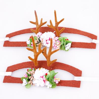 China Wholesale Personalized Dog Hats Hair Bands Antlers Decoration Supplies Pet Christmas Hats for sale