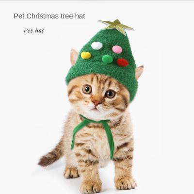 China Personalized Christmas Decorations Cats and Dogs Santa Hats Pet Costumes Christmas Pet Supplies Accessories for sale