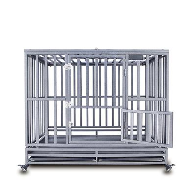 China Factory Sale Stainless Steel Cages Folding Warm Breathable Large Foldable Dog Carrier Portable Pet Cage for sale