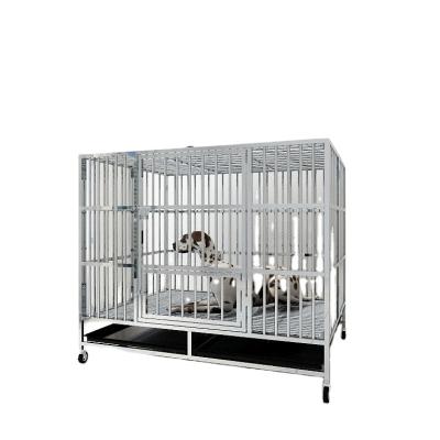 China China Factory Breathable Metal Dog Folding Cages Portable Stainless Large Kennel Wholesale Pet Cage for sale