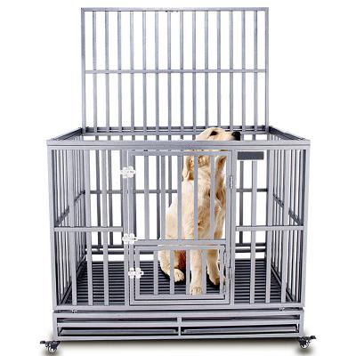 China Breathable Chinese Factory Rolled Foldable With Wheels For Pets Pet Cage Foldable Pet Cage for sale