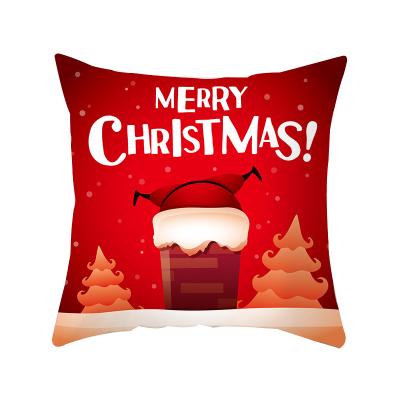 China Sustainable Amazon Square Sofa Merry Christmas Tree Printed Tiles Back Cushion Covers Gifts for sale