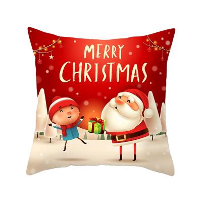 China Sustainable Celebrities Snowman Anti-Static Pillow Covers Christmas Led Cushion Cover for sale