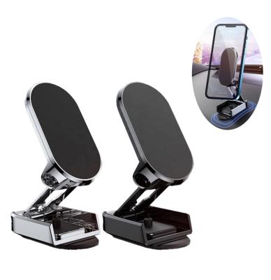 China New Car Mobile Phone Auto Mobile Phone Holder Adjustable Magnetic Foldable Dashboard Mount 360 Degree Adjustable Rotation for sale