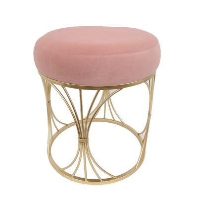 China Storage 2021 Modern living room furniture comfortable fabric stool cylindrical square living room stool for sale