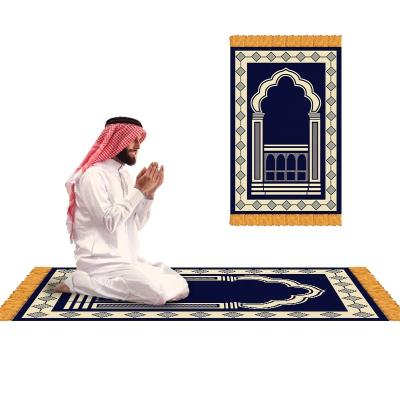 China Stain resistant 70*110cm prayer mat musallah musallah prayer mat islamic sajadah mat islamic islam for sale