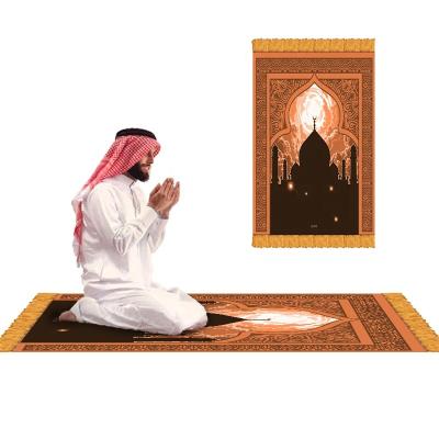 China Muslimprayer Washable Home Blanket Prayer Rug Islamic Prayer Mat for sale