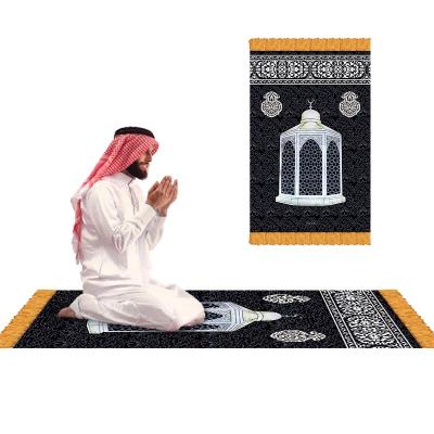 China Stain Resistant Factory Supply Cheap Muslim Prayer Rug Turkey Masjid Carpet Islamic Prayer Blankets for sale