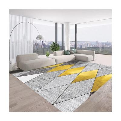 China Manufacture faux wool 3d print carpet blankets and washable rug tiles for living room 6'*9' for sale