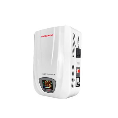 China SVC 10KVA Wall Type Relay 10000VA AVR Single Phase 100-260v Automatic Voltage Stabilizer And Regulator for sale