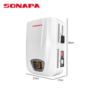 China To stabilize the input voltage automatically at home use the Wall Mounted Single Phase 10000 Watt AC Automatic Voltage Stabilizer Regulator for sale