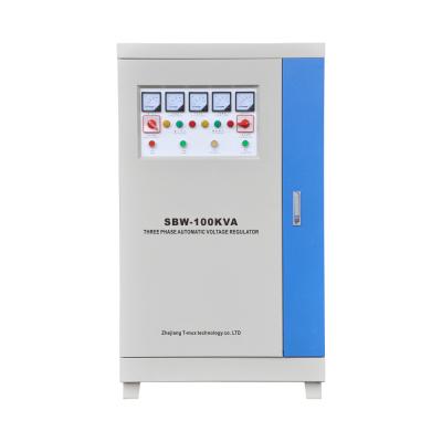 China To stabilize the input voltage automatically SBW series 3 phase automatic voltage regulator stabilizer for sale