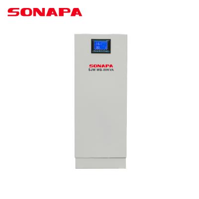 China To stabilize SJW series high quality 80KVA 380V three phase voltage regulator of input voltage automatically for sale