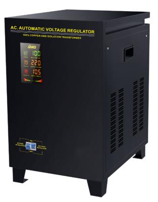 China 8000va Automatic Copper Regulator Stabilizer SVC Servo Motor Desktop Voltage AC 100-250v SVC Single Phase for sale