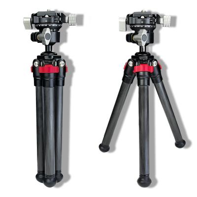 China PORTABLE Flexible mini carbon fibertable prompting dslr camera recording with tripod smartphone holder for sale