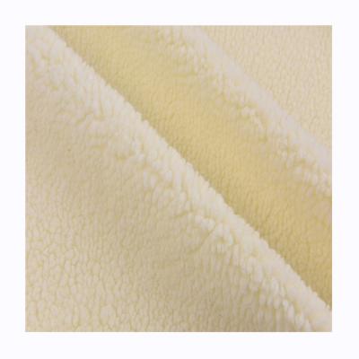 China Latest designs flame retardant wholesale berber shear high quality soft and breathable 100% polyester fabric for sale