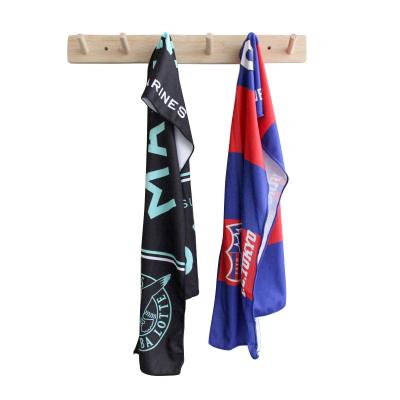 China Viable Hot Selling Polyester 100% Custom Microfiber Logo Quick Dry Cooling GYM Sports Towel for sale